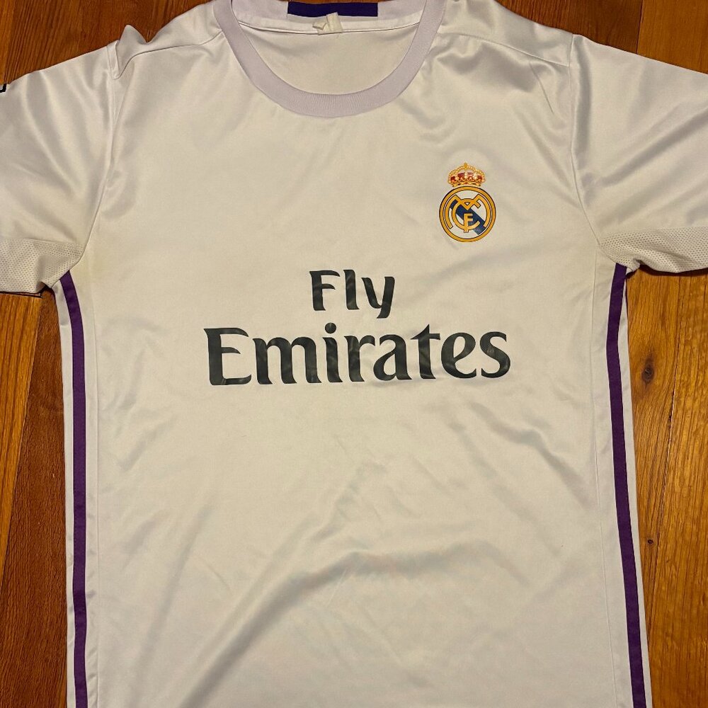 REAL MADRID SOCCER JERSEY FLY EMIRATES - Picture 6 of 7
